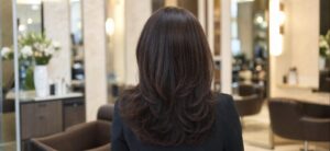 Even rich brunette color with no visible gray regrowth at the roots