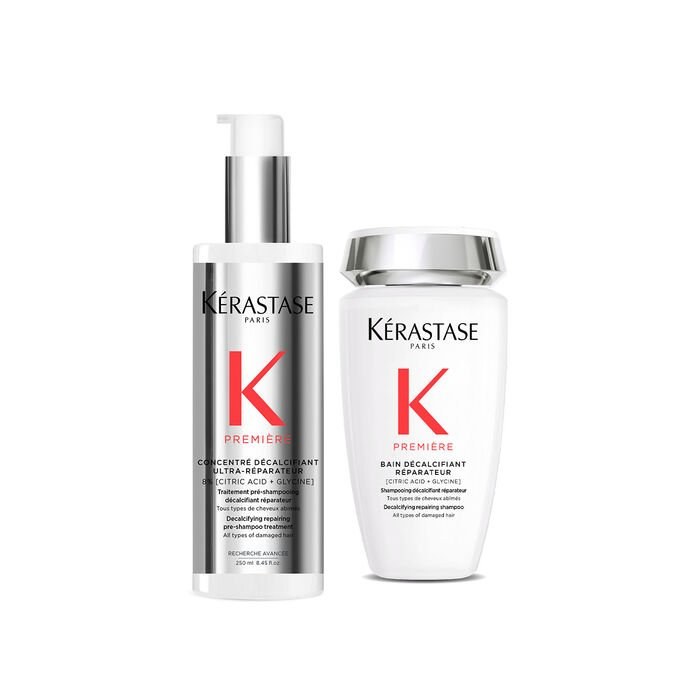 Kérastase Premiere repairing bath and concentrate, the products used in the in-salon Premiere treatment